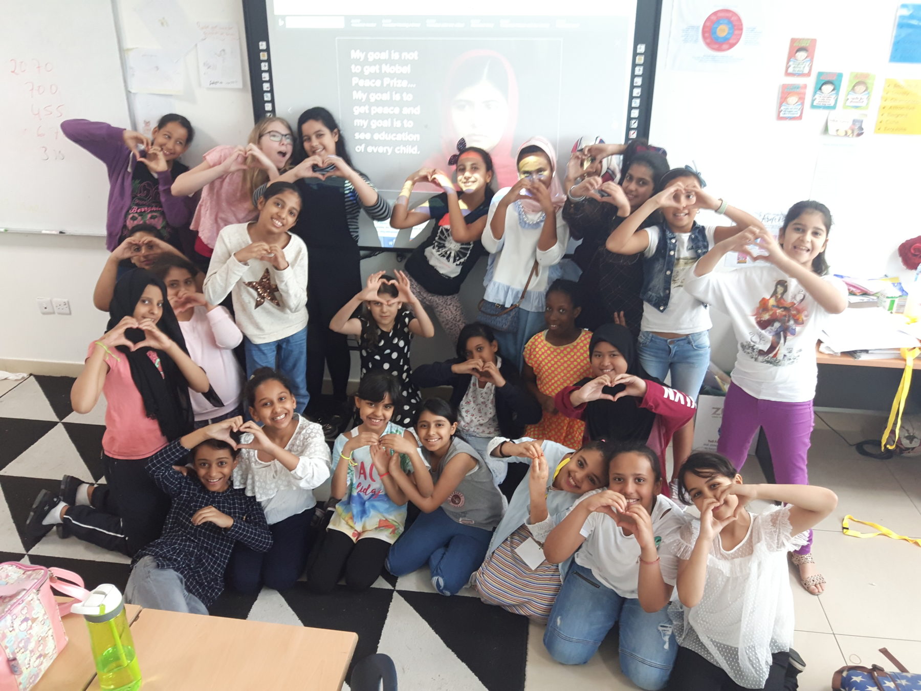 Year 6 girls raise nearly AED 5,000 for the Malala Fund