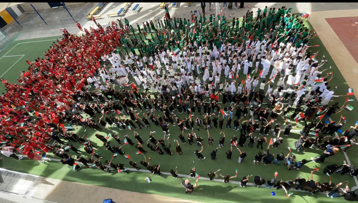 RBS formed a human UAE Flag – a display of our national pride